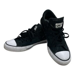 Converse Chuck Taylor Shoes Womens Black Madison Glitter Shimmer - 8.5